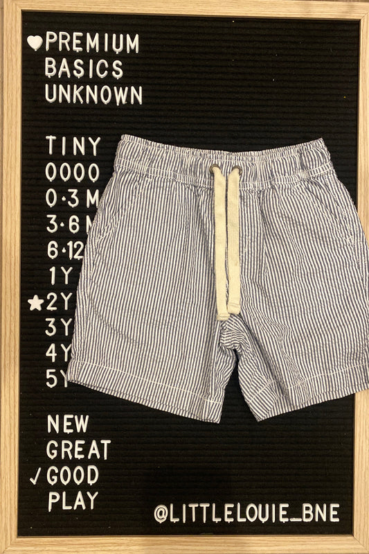 Country Road Boys navy and white preloved shorts | Size 2