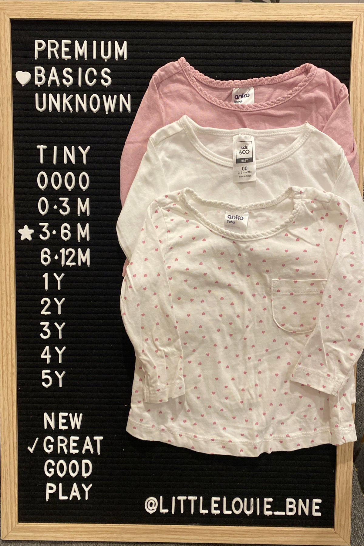 Inbetween Seasonal Edit - Girls 3-6M
