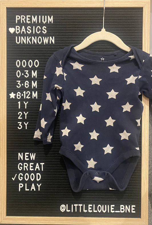 Navy with star print
